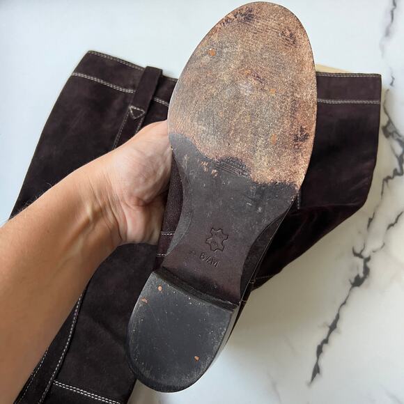 Michael Kors Dark Brown Ankle Boots - Picture 3 of 10